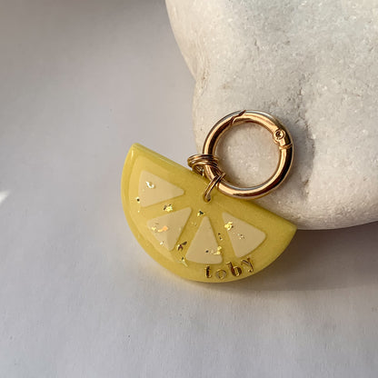 Limoncello - egyedi epoxy kutyabiléta