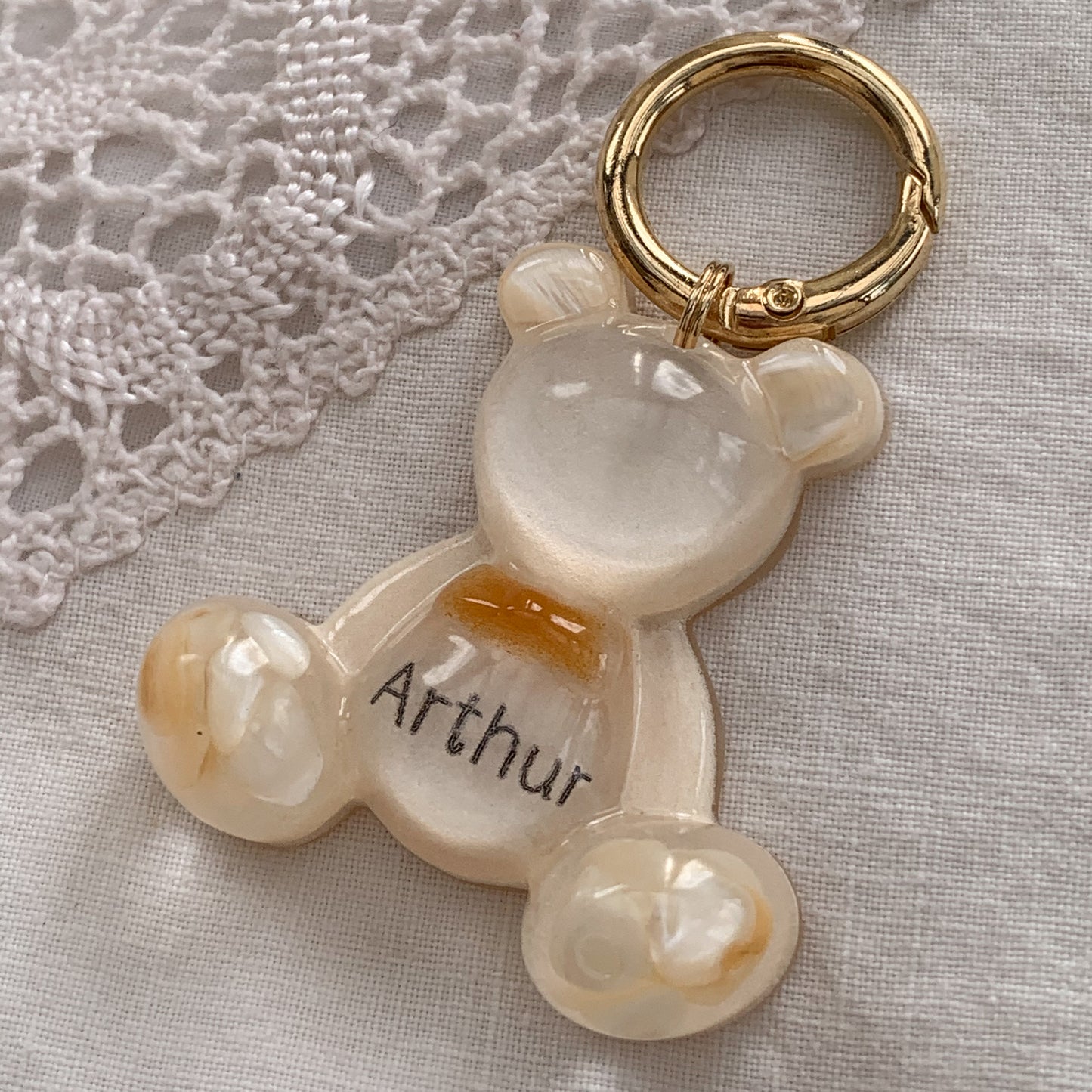 Teddy Bear egyedi epoxy kutyabiléta