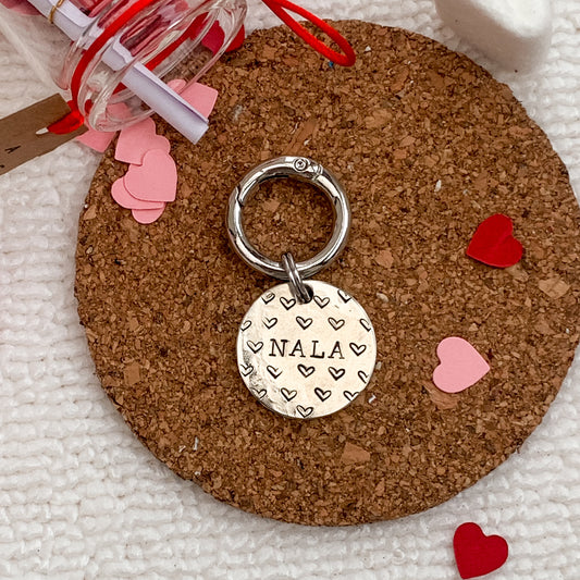 Moxy tags - Full of love -  kézzel készült egyedi kutyabiléta