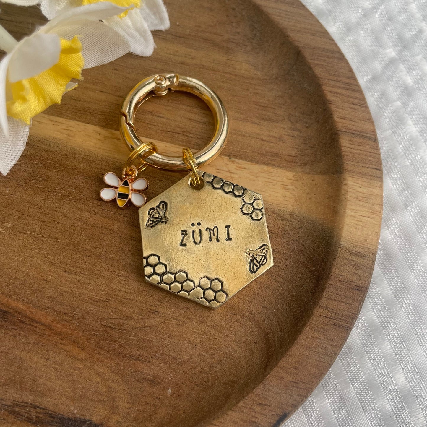 Echo - unique metal dog tag