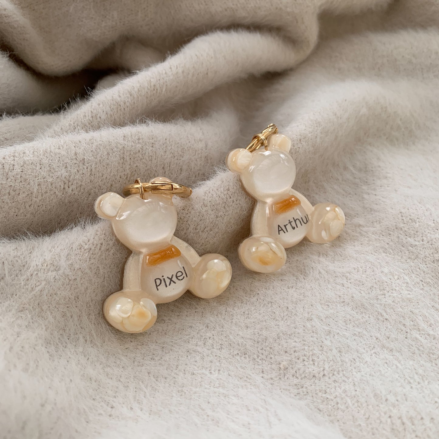 Teddy Bear egyedi epoxy kutyabiléta