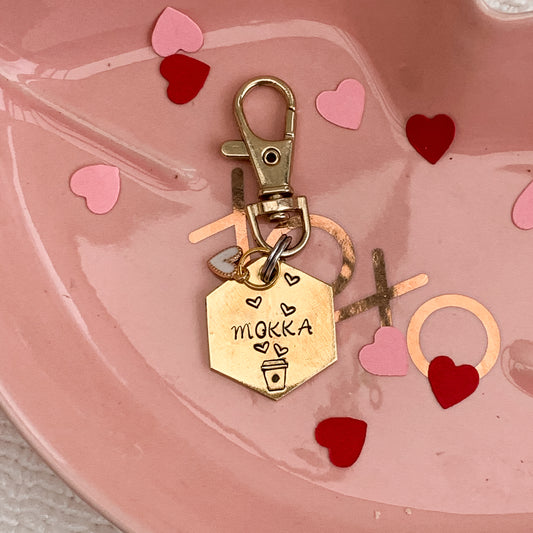 Moxy tags - Addiction -  kézzel készült egyedi kutyabiléta