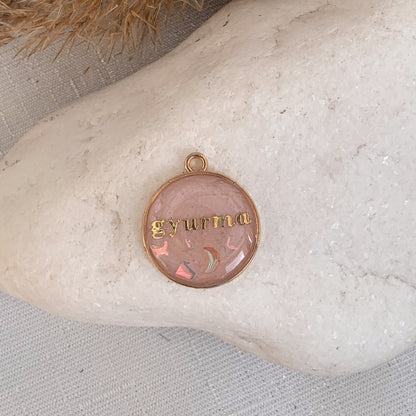 Pink Sugar - egyedi epoxy kutyabiléta