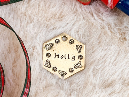 Holly - egyedi fém kutyabiléta