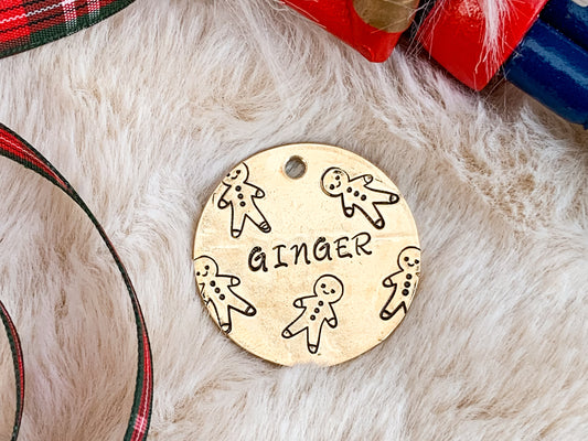 Moxy tags - Ginger -  kézzel készült egyedi kutyabiléta