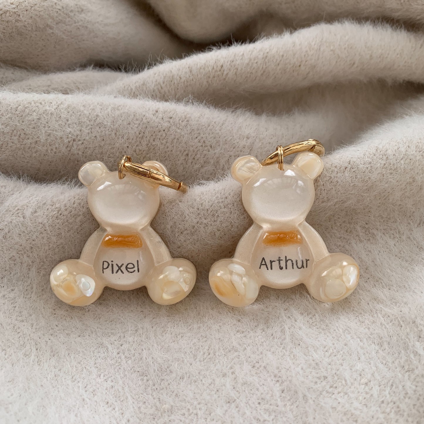 Teddy Bear egyedi epoxy kutyabiléta