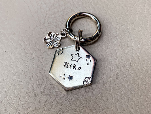 Moxy tags - Silky way -  kézzel készült egyedi kutyabiléta
