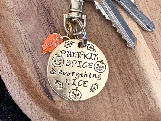 Moxy tags - Pumpkin spice - kézzel készült egyedi kulcstartó