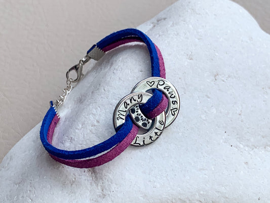 Moxy tags - Rose -  kézzel készült egyedi feliratos karkötő láncos kapoccsal - twin