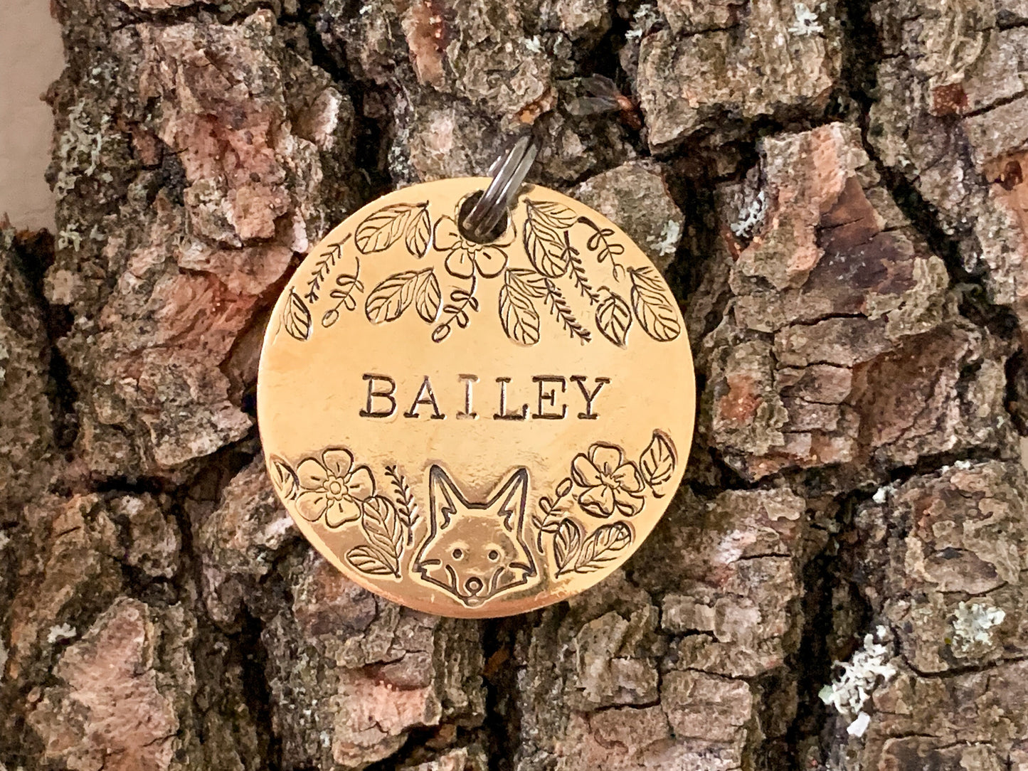 Magic forest - egyedi fém kutyabiléta