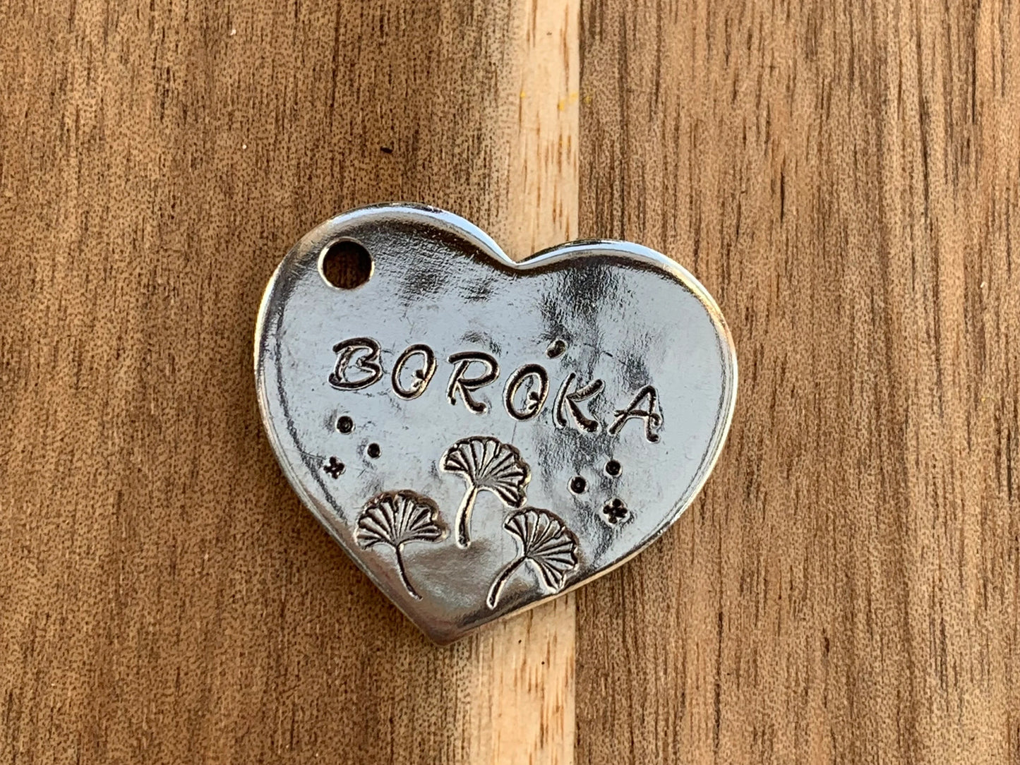 Moxytags - Ginkgo -  kézzel készült egyedi kutyabiléta